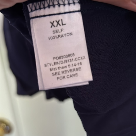 CBRAND LONG NAVY BLUE DRESS. Dress is detailed with small embroidered nubs.ss - Picture 6 of 9